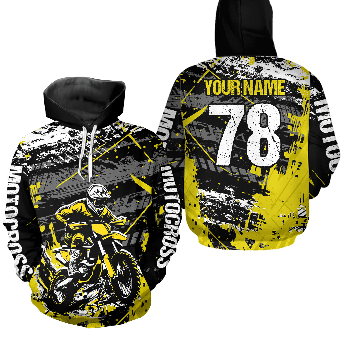 Motocross Hoodie Dirt Bike Off Road Custom Motocross Hoodie Shirt for Men Women HOT24