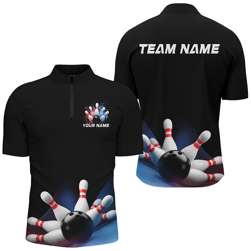 Custom Bowling Shirts For Men, Bowling Uniform Patriotic Bowling Team Shirt IPHW7370