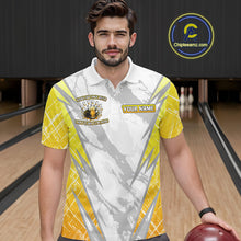 Load image into Gallery viewer, Bowling and beer That's why I'm here Funny Mens Bowling Shirts Custom Team Bowling Jerseys NQS10134