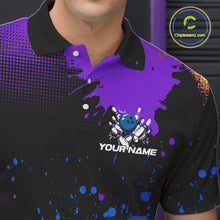 Load image into Gallery viewer, Personalized Bowling Polo, Quarter Zip Shirts For Men Custom Team Bowling Jersey Gift For Bowlers NQS10596