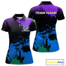 Load image into Gallery viewer, Personalized Bowling Polo, Quarter Zip Shirts For Women Custom Team Bowling Jersey Gift For Bowlers NQS10596