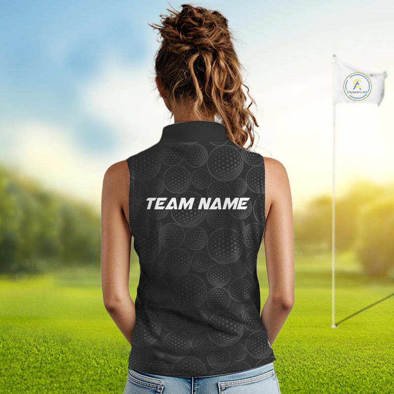 Custom Ball Womens Sleeveless Golf Polo Shirt For Mom – Personalized Name & Team Design, Mother’s Day Gift Idea NHT669