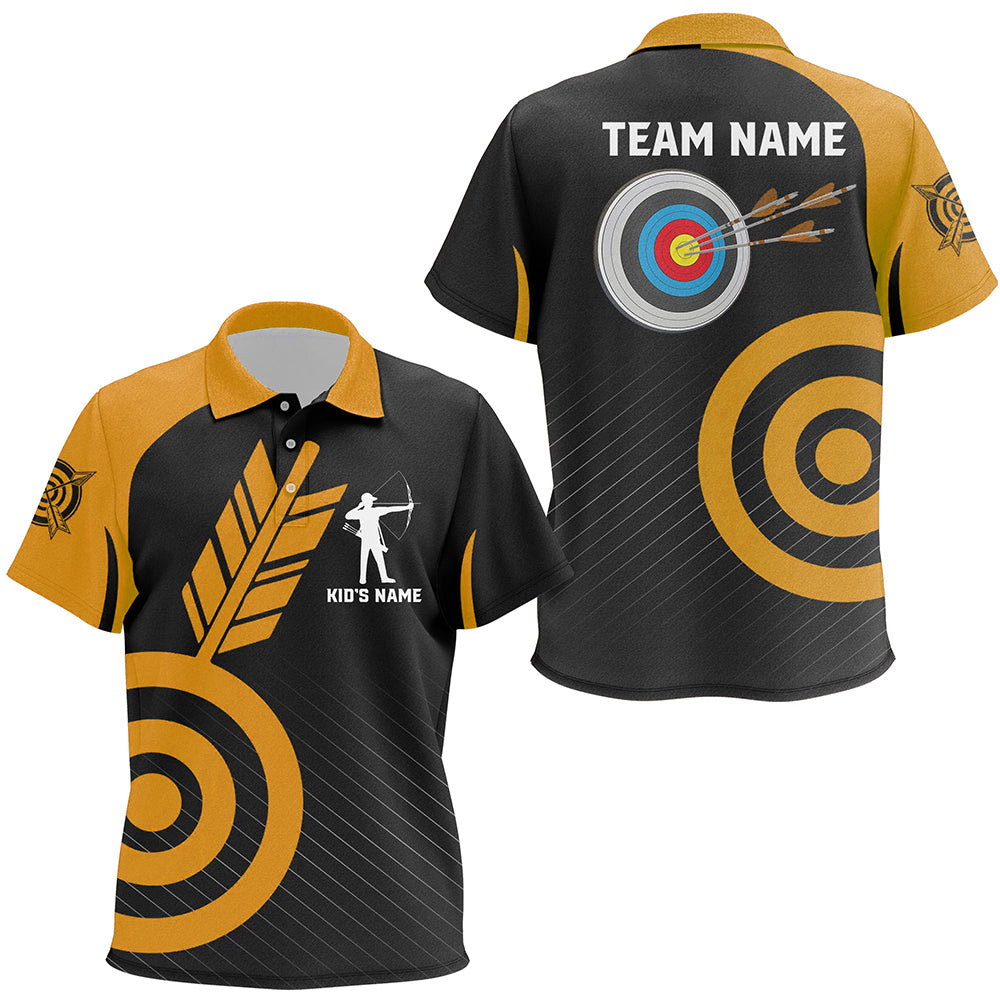 Personalized Orange Archery Jerseys For Kid Custom Archery Shirts Team League Archery Uniform TDM1948