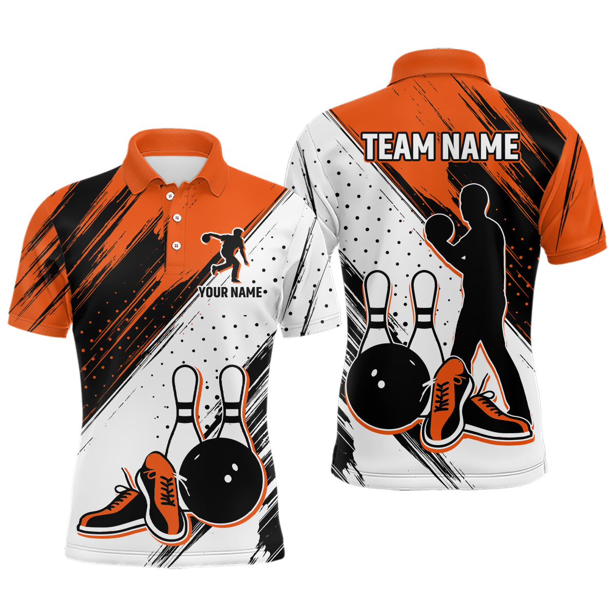 Personalized Men Polo Bowling Shirts Camo Bowling Team Jersey Multicolor QZT477