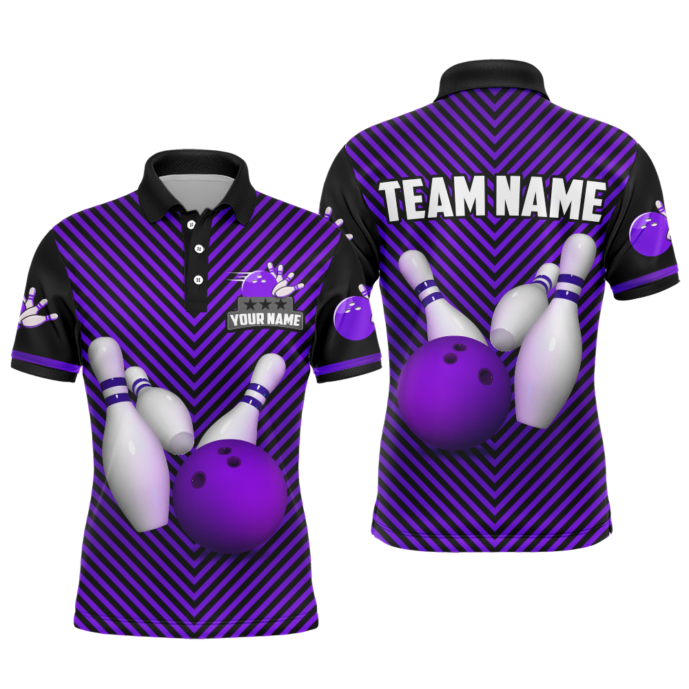Personalized Bowling Shirt for Men Polo Bowling Jersey Bowling Team League QZT239