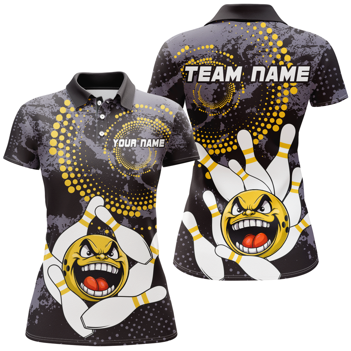 Personalized Bowling Shirts for Women Polo Camo Bowling Jersey Bowling Team League QZT446
