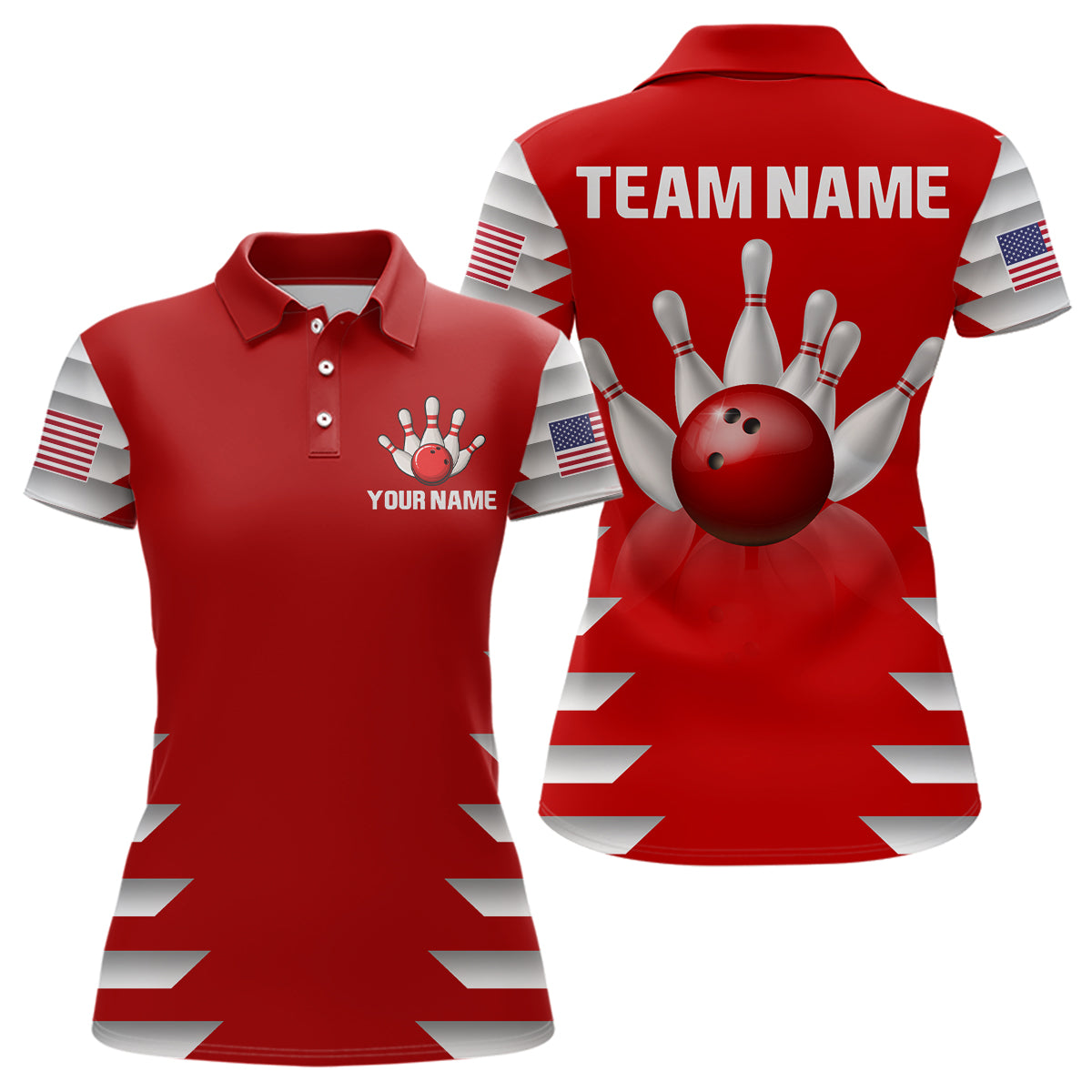 Custom Bowling Shirt for Women Bowling Jersey Bowling Team League Polo Shirt QZT210