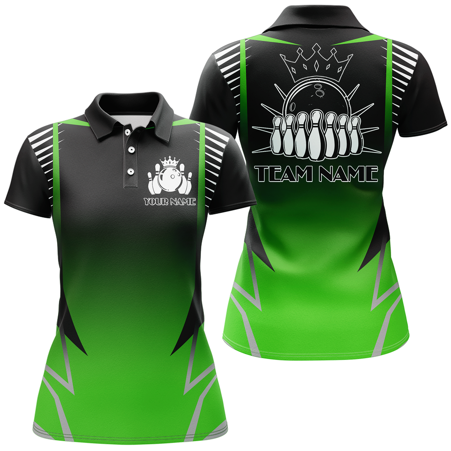 Custom Bowling Polo Shirt For Women Bowling Team Jersey Personalized Bowling Shirts BDT345