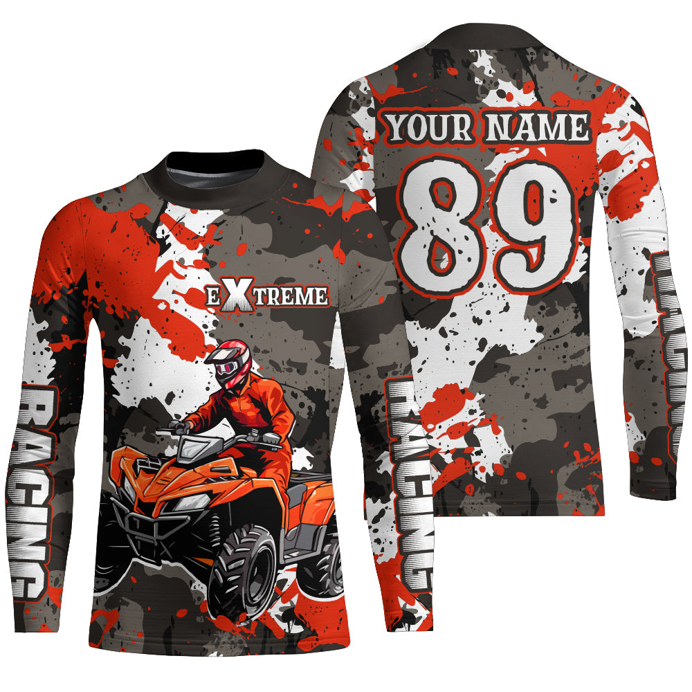 Camo ATV Racing Jersey Custom Quad Bike ATV Shirt Kid Men Women ATV Riding Shirt MX91