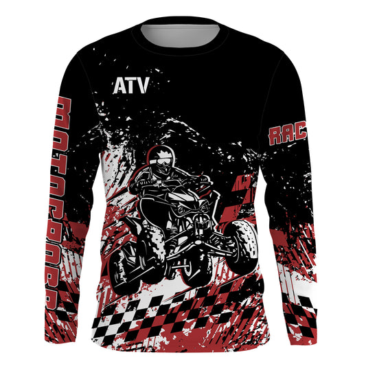 Personalized ATV Motocross Jersey UPF30+ Quad Bike Shirt Adult Youth ATV Motorcycle Jersey MX11