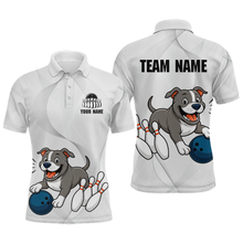 Load image into Gallery viewer, Custom Funny French Bulldog Bowling Men Polo & 1/4 Zip Shirts Bowling Team Jerseys HNT94