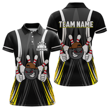 Load image into Gallery viewer, Custom Funny Bowling Women Shirts Bowling Uniform Polo & 1/4 Zip Bowling Team Jerseys HNT101