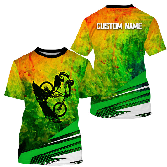 Mountain Biking Personalized Jersey - MTB Jersey Biking Cycling Jersey for Biker, Bike Riders, Cyclist JTS412