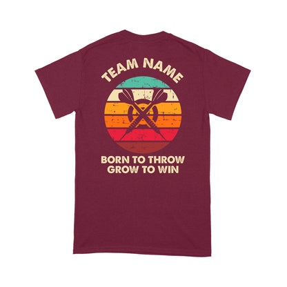 Born To Throw Grow To Win Custom Dart Team Shirts For Men-Women, Darts For Gift NYN0165
