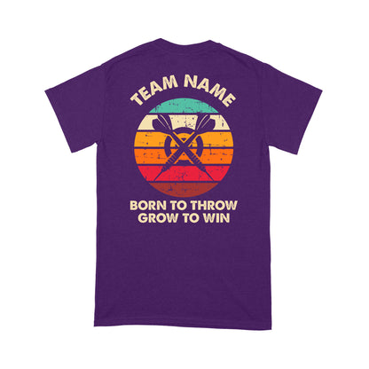 Born To Throw Grow To Win Custom Dart Team Shirts For Men-Women, Darts For Gift NYN0165