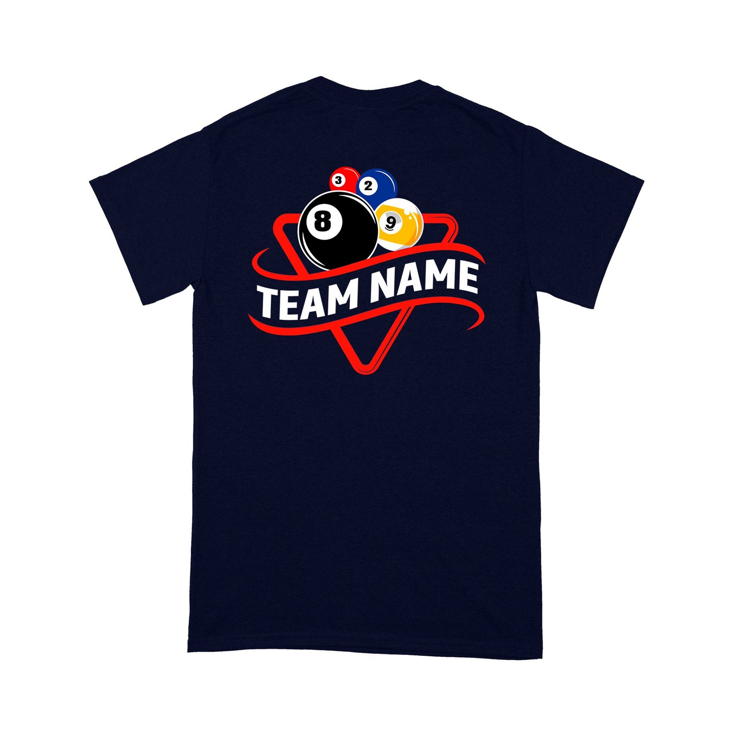Billiard 8 Ball & 9 Ball Pool T-Shirts Customized Billiard Team Shirts For Pool Player TDM3911