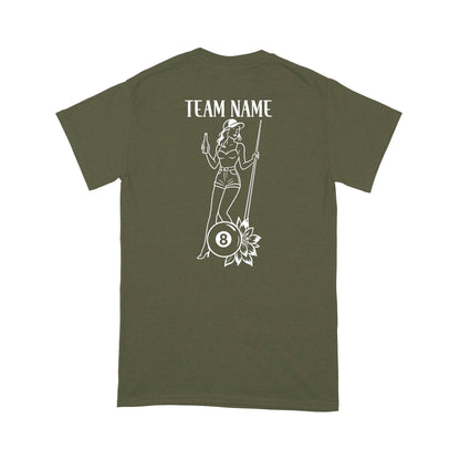 Floral 8 Ball Billiard Shirt, Custom Ladies Pool Team Billiard T-Shirt, Best Billiard Gift Idea TDM3893
