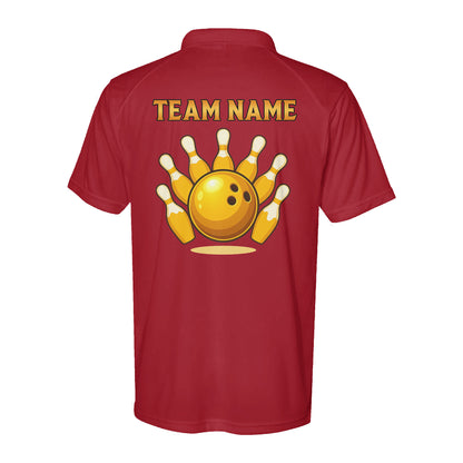 Bowling and beer custom team name Bowling Performance Polo shirt, bowling team jerseys D02 NQS9919