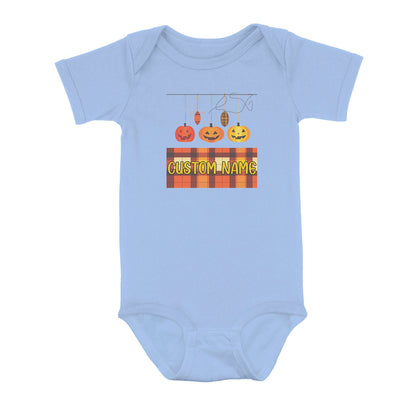 Cute Fishing Bobbers Custom Halloween Infant Fishing Shirts, Fall Fishing Newborn Baby Onesie IPHW7146
