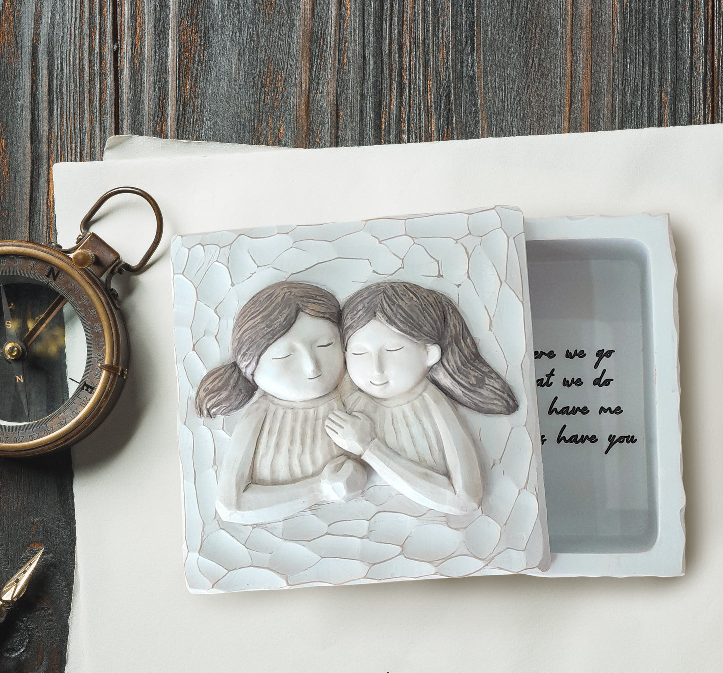 Friendship Keepsake Box gift for Friends Birthday Christmas Valentine Gifts, Best Friend Trinket Box TNK5