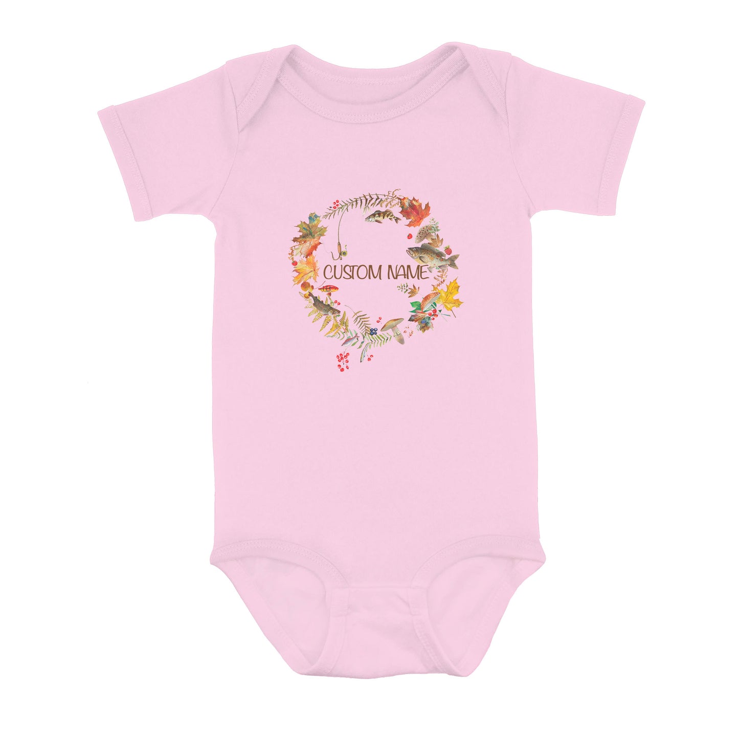 Custom Fall Fishing Infant Fishing Shirts, Fall Fishing Baby Onesie Thanksgiving Newborn IPHW7144