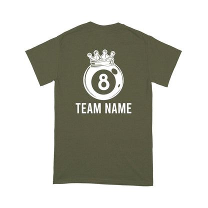 Funny 8 Ball Pool Crown Billiard T-Shirt Custom Billiard Team Shirt, 8 Ball T Shirts For Pool Player TDM3894
