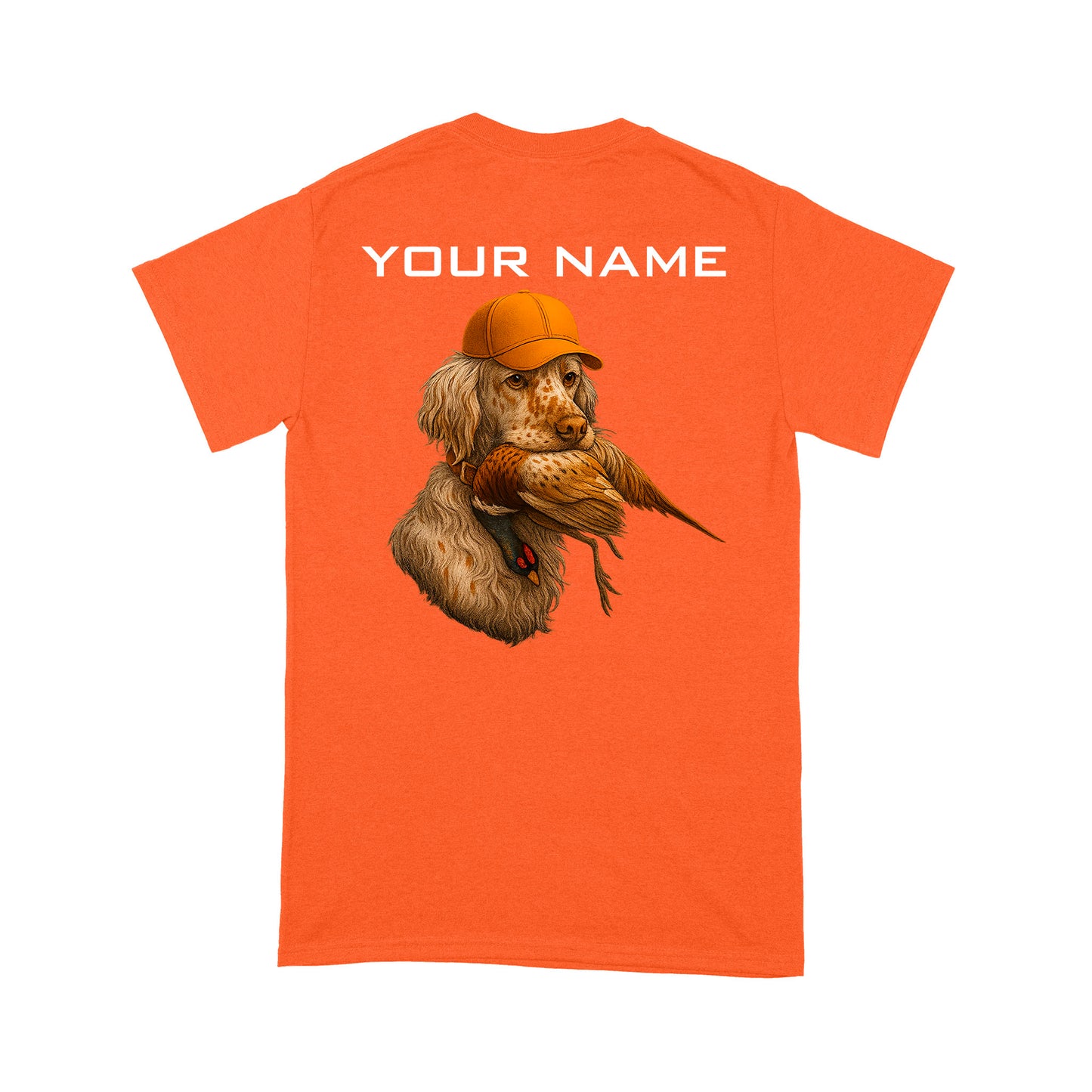 English Setter orange belton Pheasant hunting Shirt for Hunter FSD4714 D03