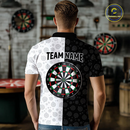 Custom Black & White Skull Dart Shirt for Men American Flag Dart Jersey for Team Dartboard Shirts Gift DHT10