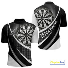 Load image into Gallery viewer, Personalized Grey Dart Shirt for Team Dart Jersey for Men Dartboard League Uniform DHT11