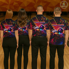 Load image into Gallery viewer, Custom Retro Music Bowling Shirt for Men Bowling Jersey Polo &amp; 1/4-Zip Bowling Tournament QZT954