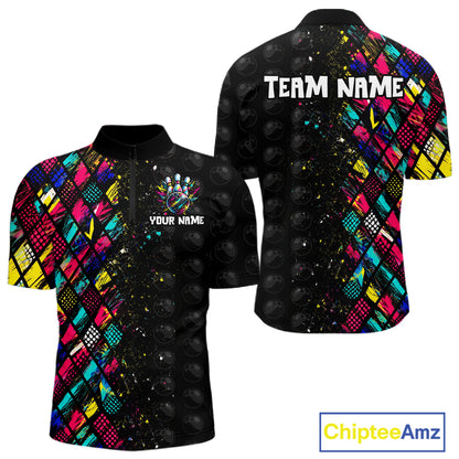 Colorful sports jersey with customizable text on a white background