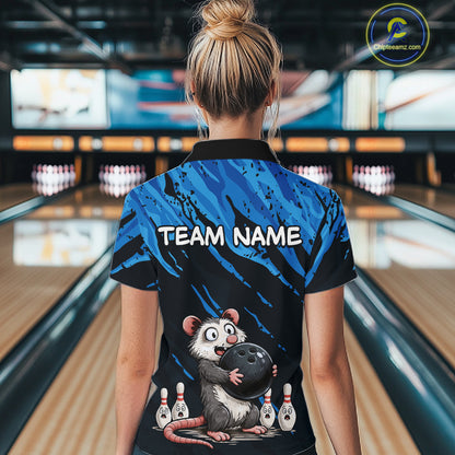 Custom Funny Opossum Bowling Team Jersey Ugly Bowling Shirt League for Women Bowling Gift QZT846