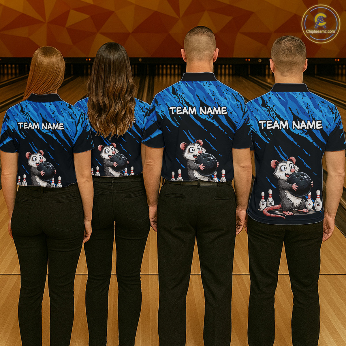 Custom Funny Opossum Bowling Team Jersey Ugly Bowling Shirt League for Women Bowling Gift QZT846