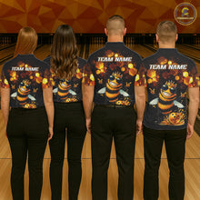 Load image into Gallery viewer, Funny Bee Bowling Shirt for Women Custom Bowling Team Jersey Bowling Outfit Gift for Bowlers QZT952