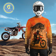 Load image into Gallery viewer, Wolf Custom Motocross Jersey Dirt Bike Shirt for Men Kid Women Moto Racing Shirt XM401