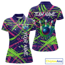 Load image into Gallery viewer, Custom Bowling Shirts for Team Women Men Custom Bowling Polo and 1/4 Zip Shirt MBL227