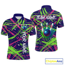 Load image into Gallery viewer, Custom Bowling Shirts for Team Women Men Custom Bowling Polo and 1/4 Zip Shirt MBL227