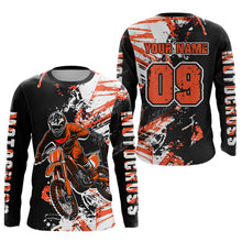 Load image into Gallery viewer, Orange Motocross Jersey Kids Women Men Custom Dirt Bike Shirts Motorcycle Shirt XM495