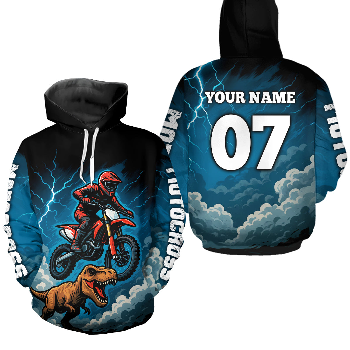 Custom Motocross Hoodie for Men Women Dirt Bike Racing Hoodie Custom Riding Shirt MH413
