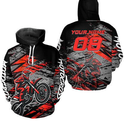 Custom Motocross Hoodie Men Women Adult Dirt Bike Hoodie Off road Racing Shirt MH415