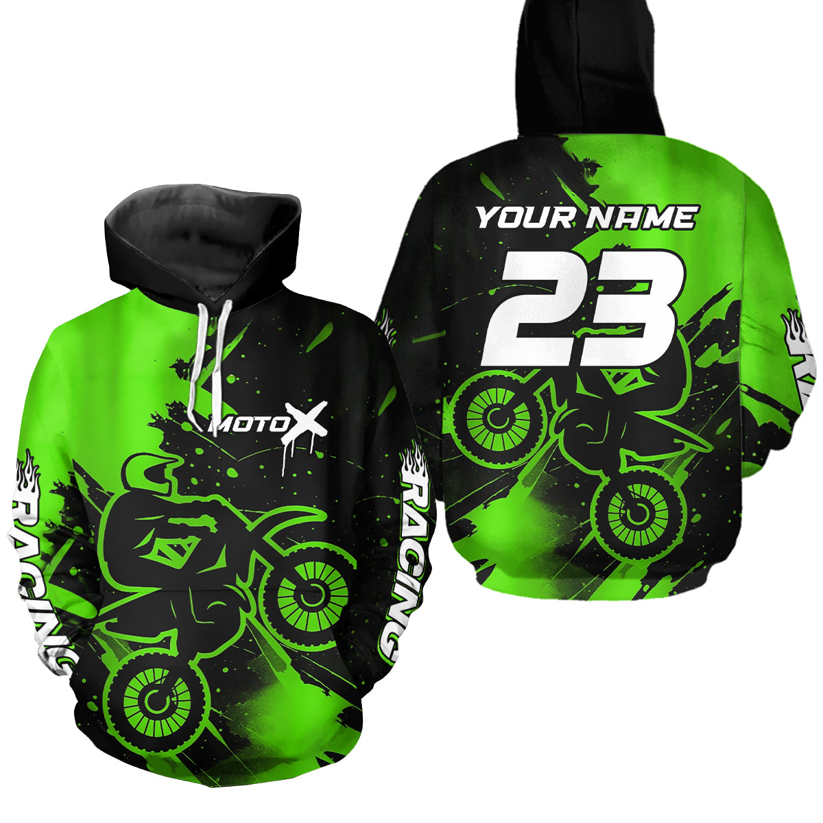 Custom Motocross Hoodie for Men Women Dirt Bike Racing Hoodie Adult Hooded Shirt MH426