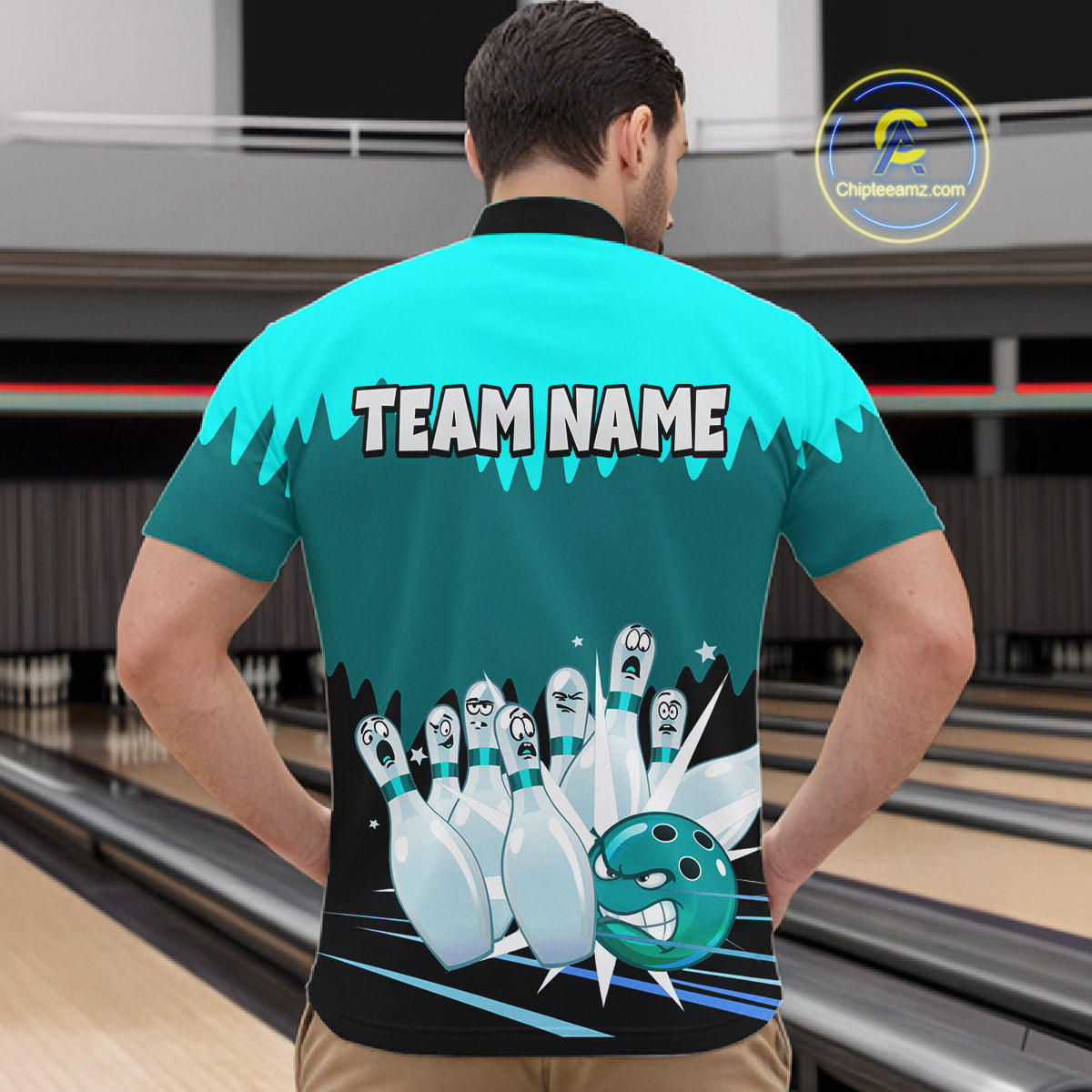 Custom Bowling Shirts for Women Men Bowling Jersey Polo & 1/4 Zip Shirt for Team MBL221