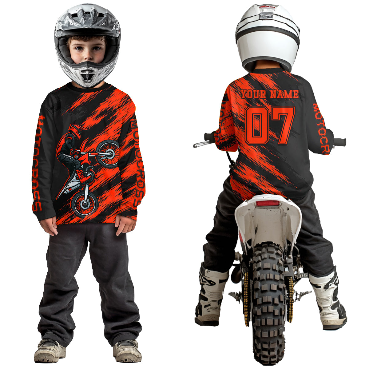 Red Motocross Jersey Men Kid Women Dirt Bike Jersey Custom Motorcycle Riding Shirt XM483