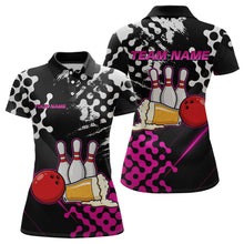 Load image into Gallery viewer, Pink Beer Bowling Shirts for Team Women Men Beer Bowling Polo&amp;1/4 Zip Bowl League MBL255