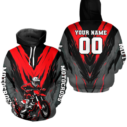 Personalized Motocross Hoodie Men Women Dirt Bike Racing Hoodie Custom Riding Shirt MH443