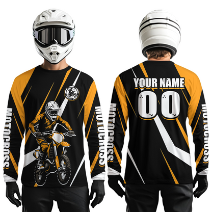 Orange Custom Motocross Racing Jersey Men Women Kid Dirt Bike Motorcycle Riding Shirt XM454