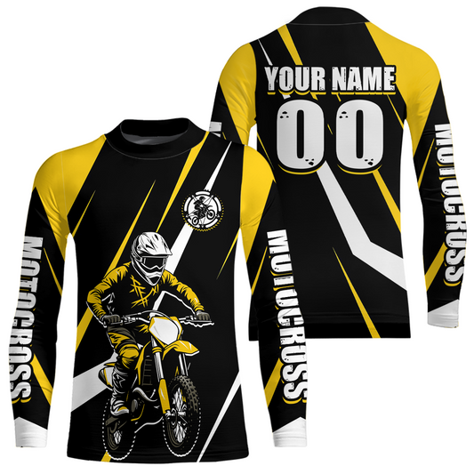 Yellow Custom Motocross Racing Jersey Men Women Kid Dirt Bike Motorcycle Riding Shirt XM454