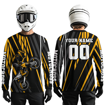 Orange Custom Motocross Jersey for Men Women Kid Dirt Bike Shirts Moto Racing Shirt XM461
