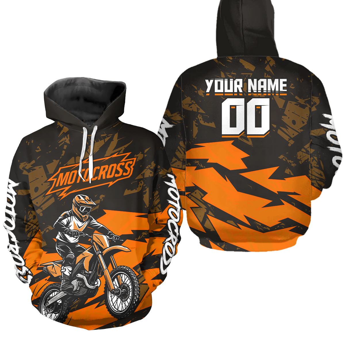 Custom Motocross Hoodie for Adult Men Women Dirt Bike Racing Hoodie Riding Shirt MH468