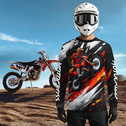 Custom Motocross Jersey for Kid Women Men Dirt Bike Shirts Motorcycle Riding Shirt XM492